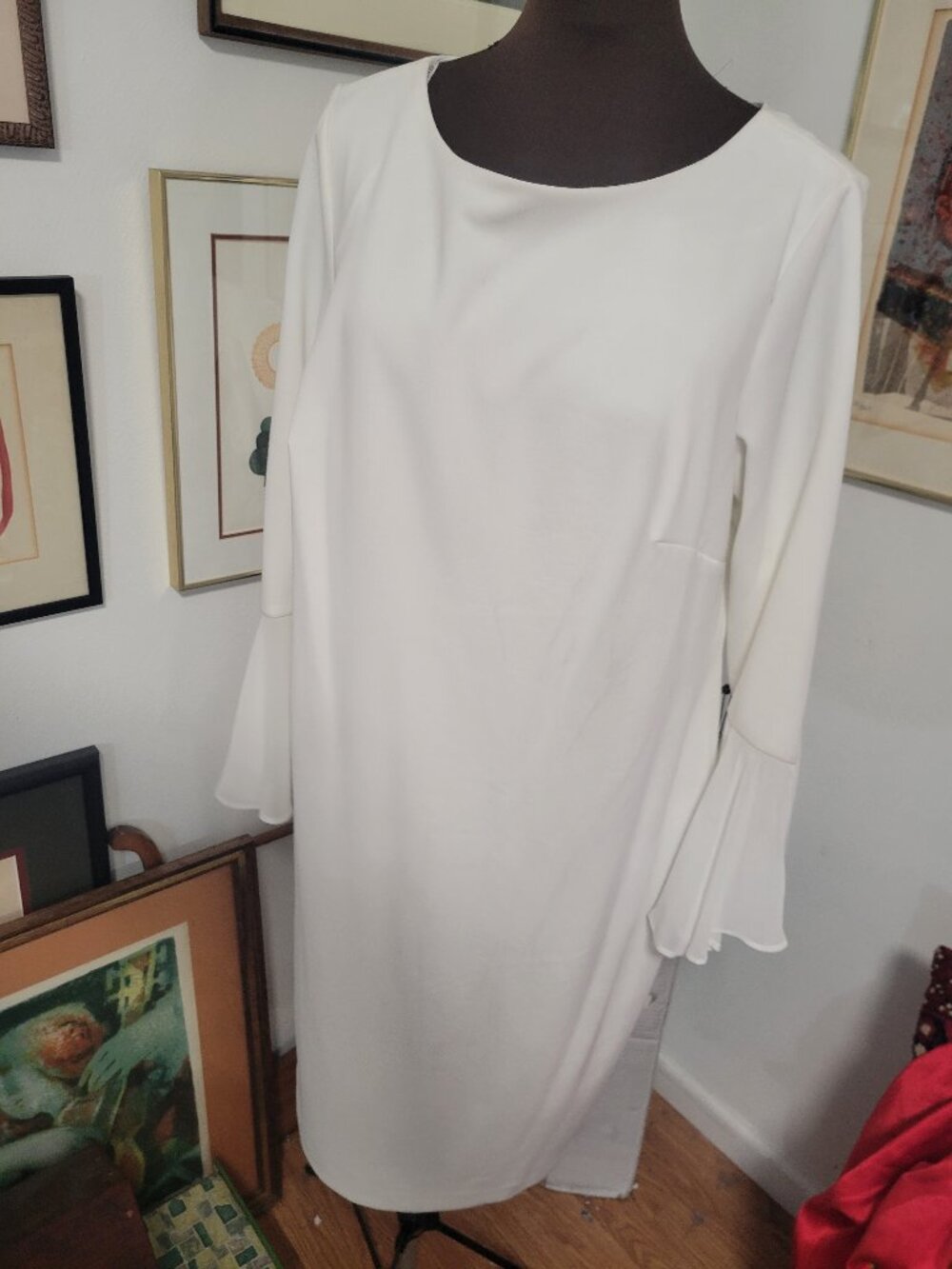 NWT Calvin Klein White Dress Size 14W
